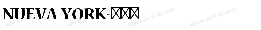 NUEVA YORK字体转换